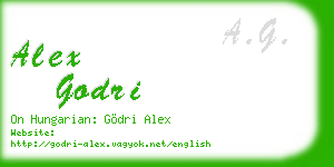 alex godri business card